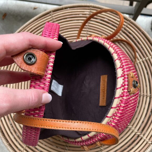 Street Level Round Rattan bag - Picture 6 of 7